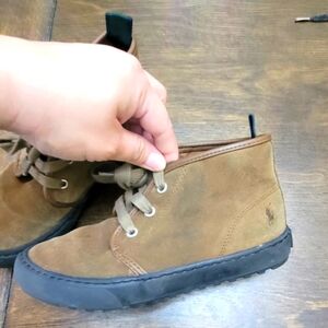 Polo Ralph Lauren brown suede booties size 1 for boys. Dressy boots